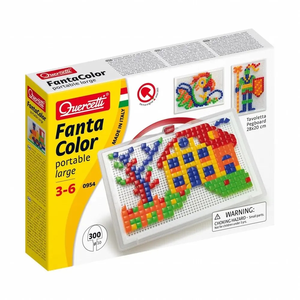 Mozaikový prenosný veľký domček Fantacolor 300 ks. Quercetti